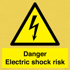 Danger Electric shock risk